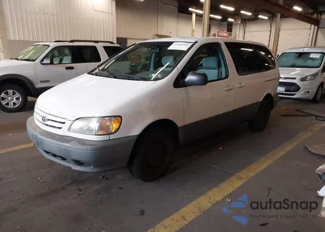2001 Toyota Sienna Ce z USA, uszkodzony, nr VIN 4T3ZF19C01U321123